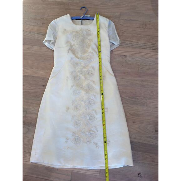 VINTAGE short silk wedding dress - Picture 8 of 8